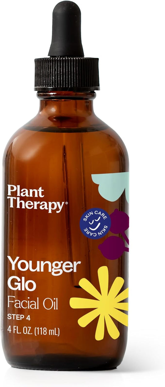 Plant Therapy Younger Glo Carrier Oil Blend 4 oz Base Oil for Aromatherapy, Essential Oil or Massage use