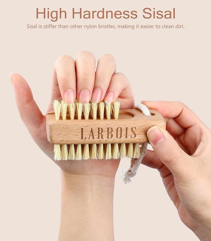 Nail brush for cleaning fingernails,