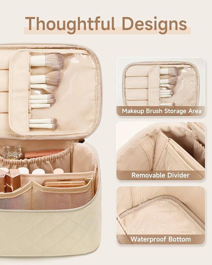 Prite makeup bag, large capacity