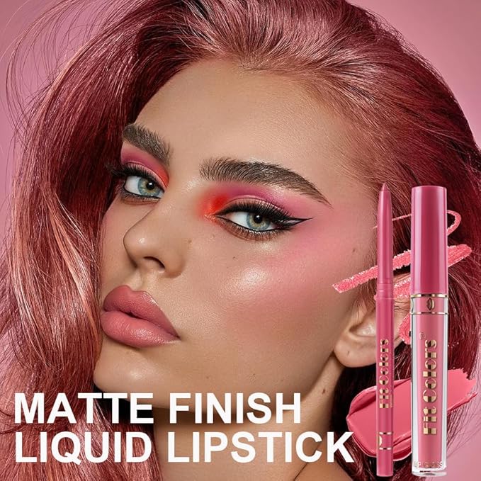 6 Colors Liquid Lipstick + Lip