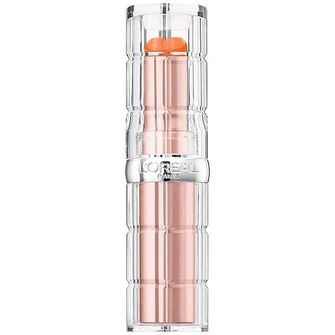 L’Oréal Paris Makeup Colour Riche Plump and Shine Lipstick, for Glossy, Radiant, Visibly Fuller Lips with an All-Day Moisturized Feel, Nectarine Plump, 0.1 oz.