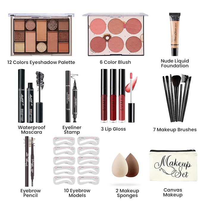 Makeup Kit for Girls Teens, Travel