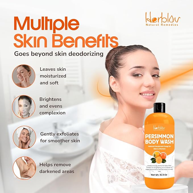 Persimmon Body Wash for Body Odor