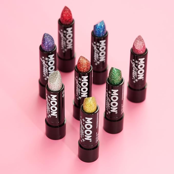 Moon Glitter Holographic Glitter Lipstick 0.17oz - Pink