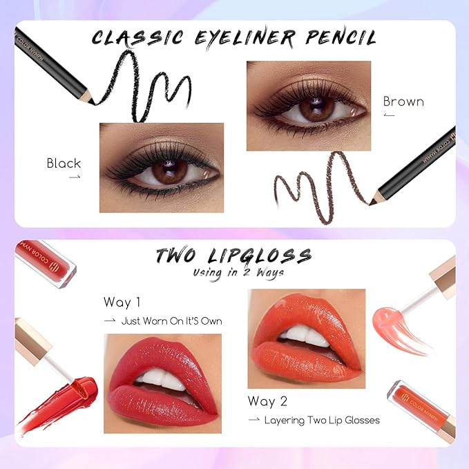 Color Nymph Beginners Makeup Kit With Train Case