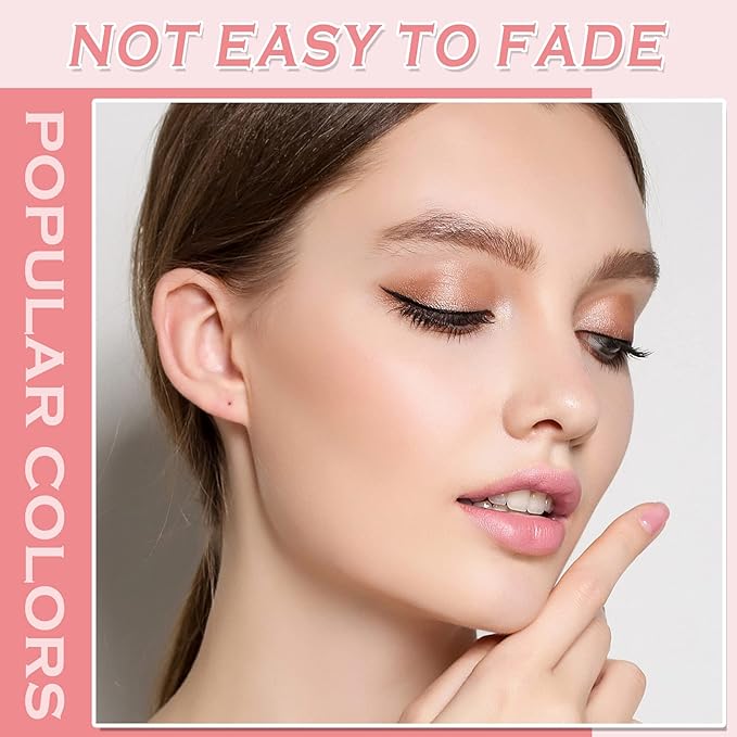 Nude Matte Lipstick, Nude Lip Stain Velvet Lip Stick Bold and Intense Nude Pink Lipstick Smooth Matte Lip Gloss for Women Girls Daily Natural Nude Lip Makeup - #03