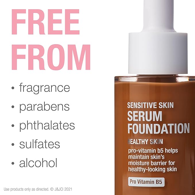 Neutrogena Healthy Skin Sensitive Skin Serum Foundation with Deep 01, 1 oz