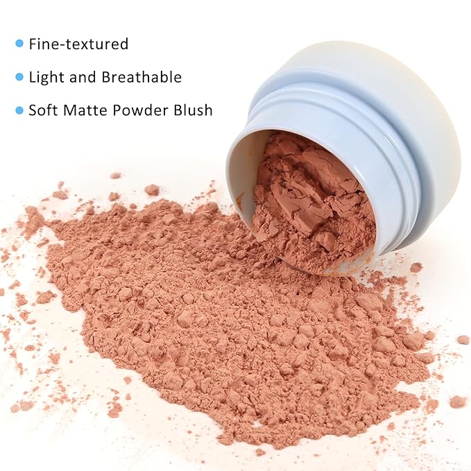 Boobeen Powder Blush for Cheeks, Air Cushion Matte