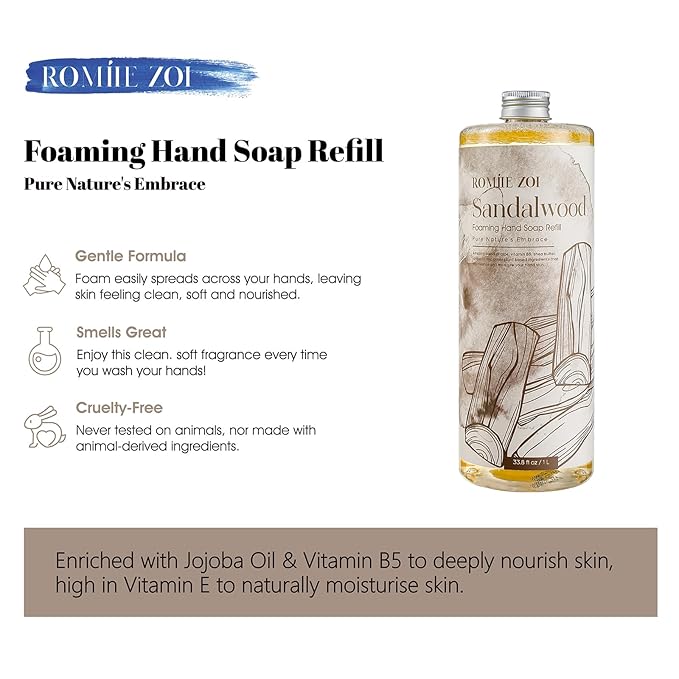 Foaming Hand Soap Refill, Sandalwood, Gentle