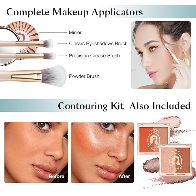 All In One Makeup Kit For Girls, Beginner