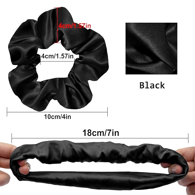 OLESILK 100% Mulberry Silk-Scrunchies for