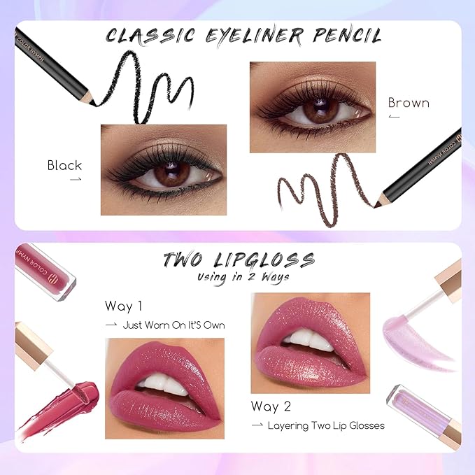 Color Nymph Beginners Makeup Kit With Train Case