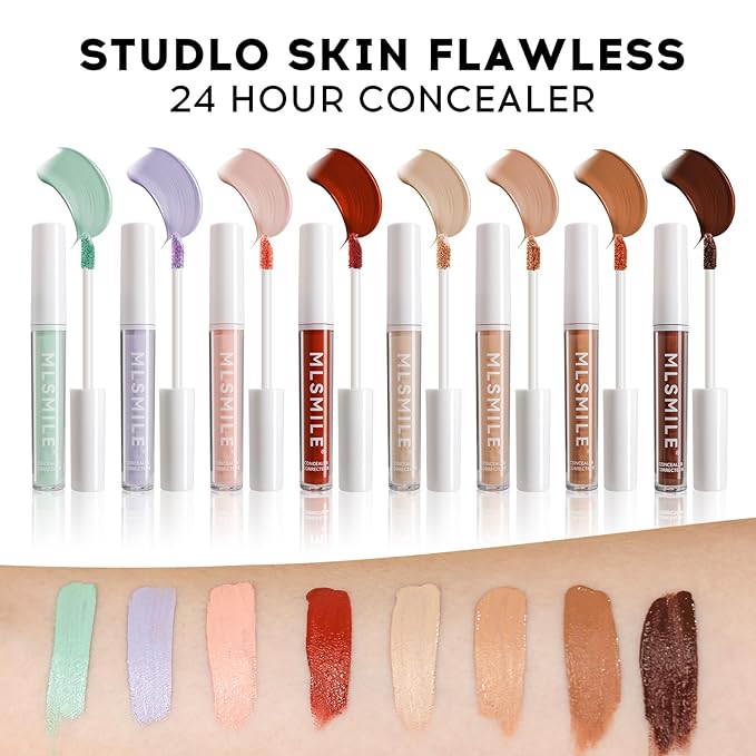 Color Liquid Conceal Contour Foundation, Waterproof 8 Colors Tone, 06