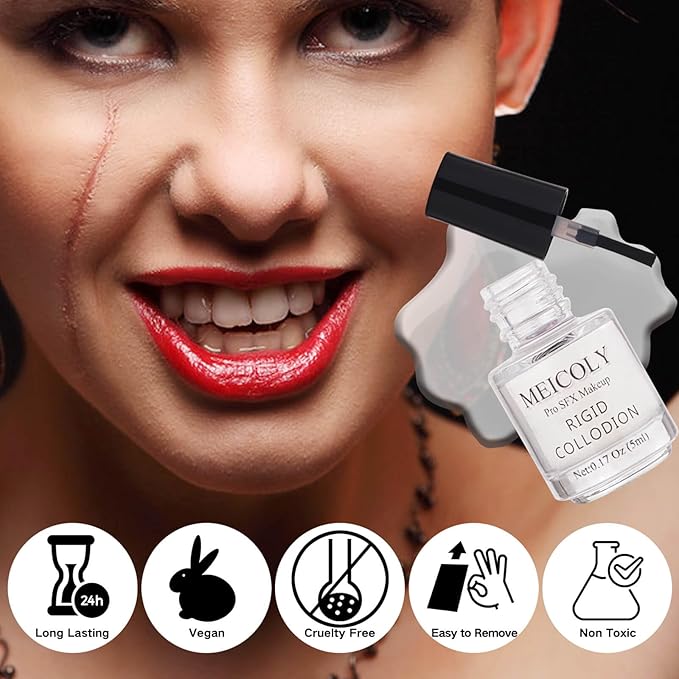 MEICOLY Rigid Collodion and Remover Kit,Scarring Liquid