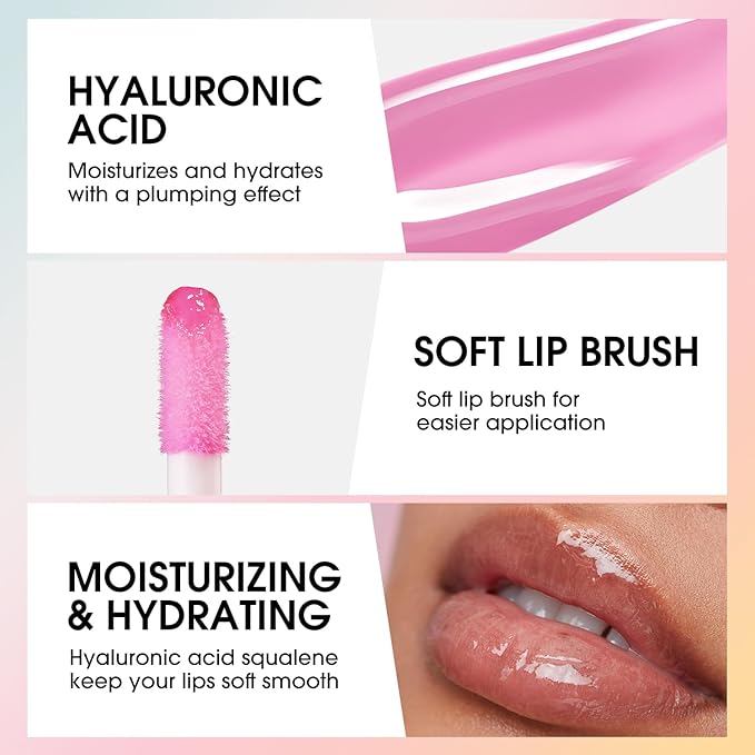 4 Pack Get Glossy Lip Oil Set - Get