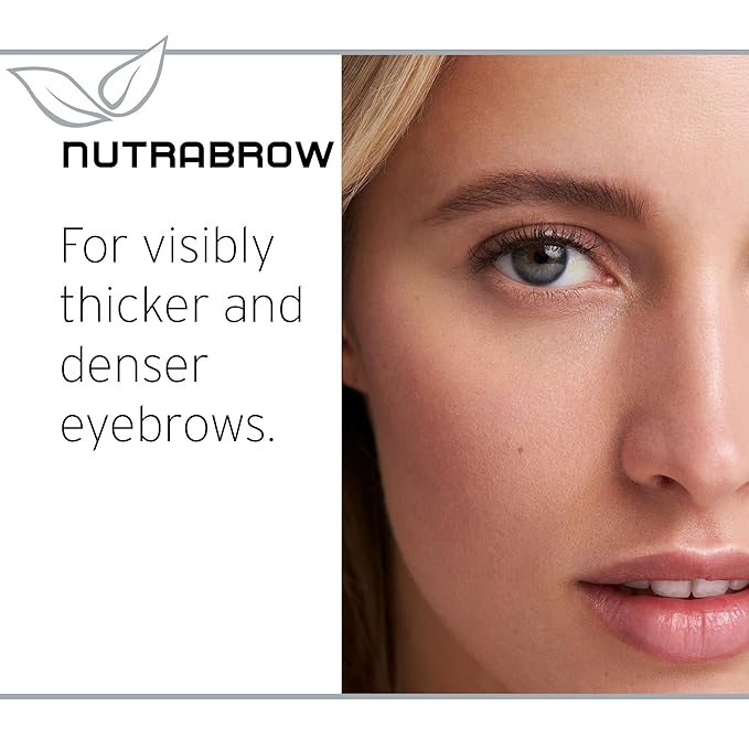 NutraBrow Eyebrow Enhancer - Eyebrow Growth Serum for Thicker Brows in 8-12 Weeks I Eyebrow Serum to Grow Brows I Made in Germany I 3ml