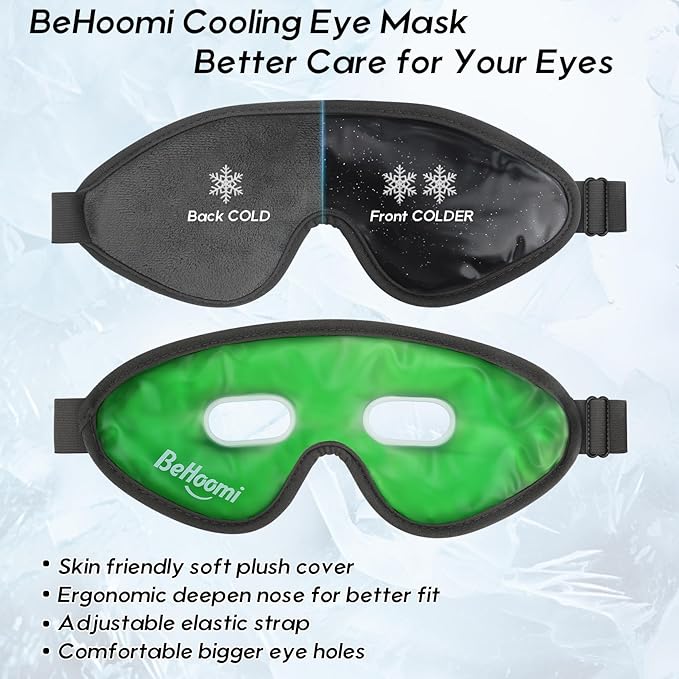 Cooling eye mask, gel eye