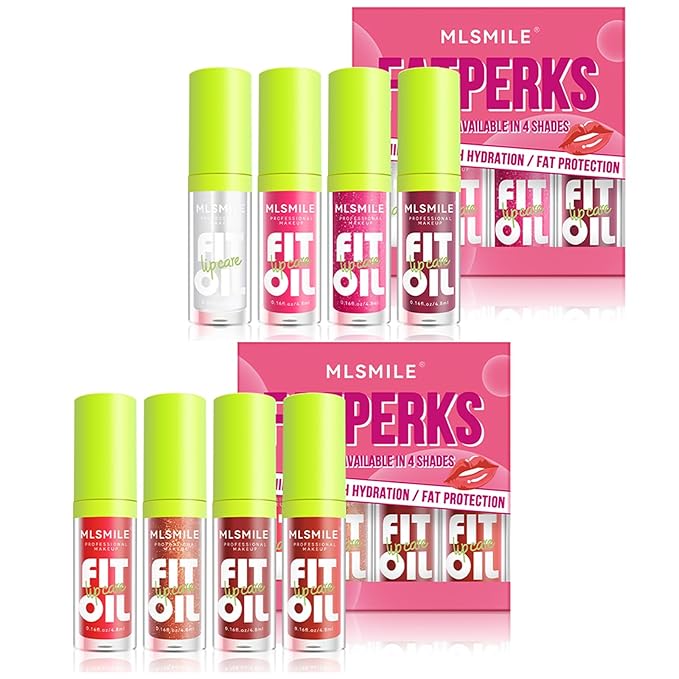 VolksRose 8pcs Lip Gloss Oil Set, Flavored Lip Gloss