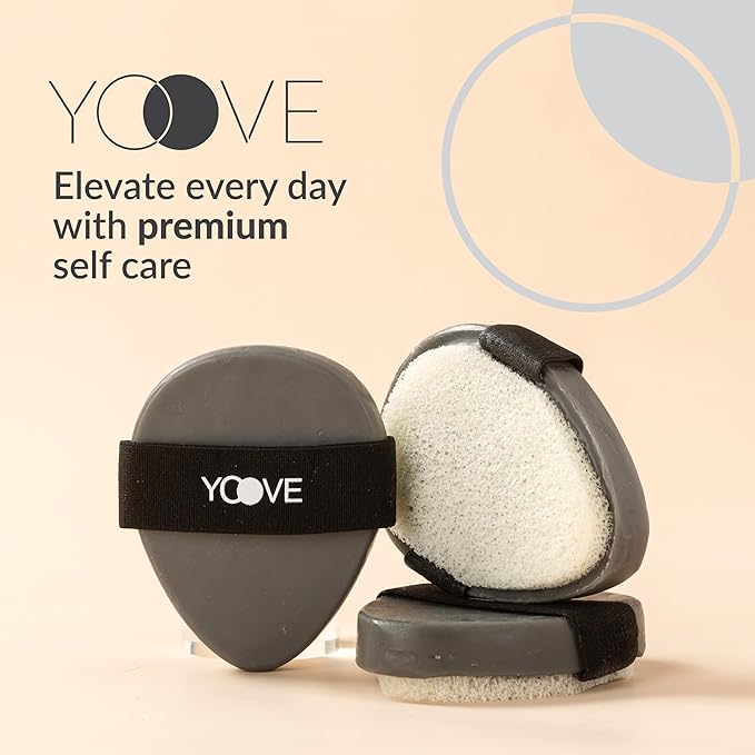 Yoove Bamboo Charcoal Soap with Scrubber,