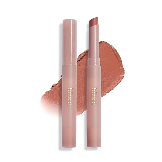 HINCE Slim Stick Melting Matte - Glides On Smooth, Sheer Color, Soft Finish, No Clump & Flake, Vivid Layered Color, Hydrating Comfort, Lightweight Cashmere Finish (MOMENTARY)