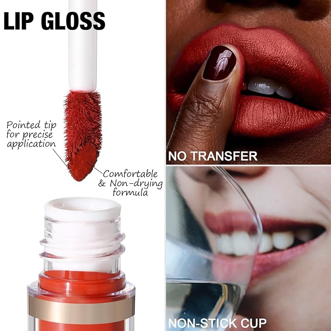 FOCALLURE KISSPROOF 6Pcs Liquid Lipstick & Lip Line
