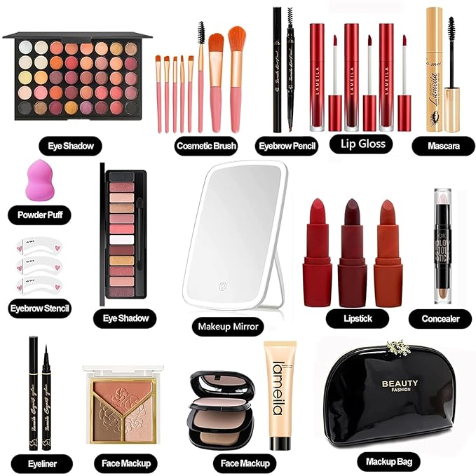 M Professional Makeup Kit, 31 Pcs All-in-one Makeup