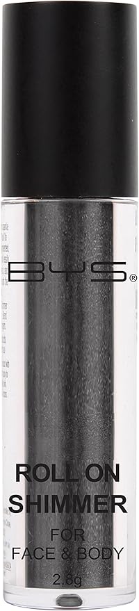 BYS Face and Body Roll On Glitter Shimmer Carbon Black