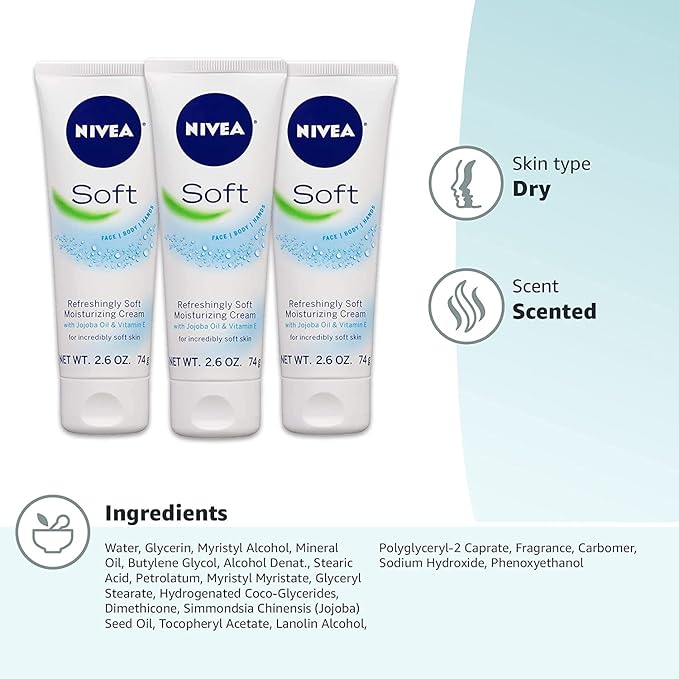 NIVEA Soft Moisturizing Creme 2.60 oz
