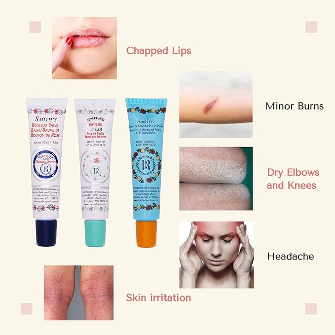 Smiths Rosebud Salve Lip Balm and
