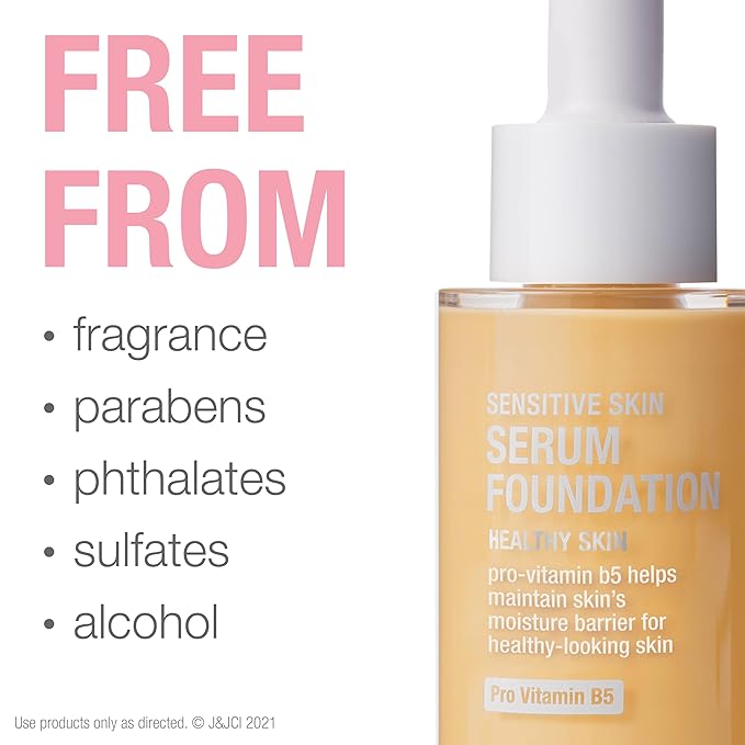 Neutrogena Healthy Skin Sensitive Skin Serum Foundation with Medium 01, 1 oz