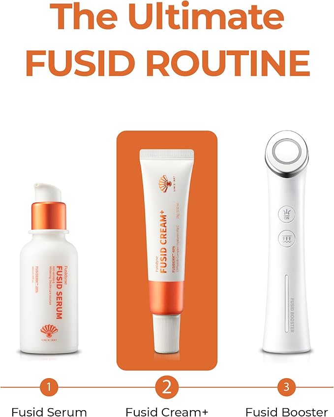 Fusid Cream Plus (0.5oz) - Moisturizer Face Cream for Daily Hydration, Even Skin Tone Travel Essentials Korean Moisturizer for Face with Fusiderm, Peptides, Vitamin C