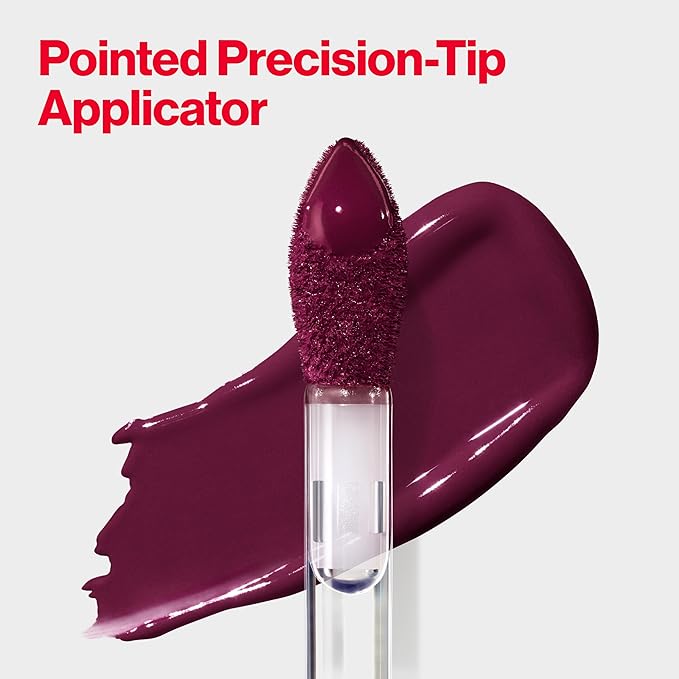 Revlon Liquid Lipstick, Face Makeup, ColorStay Satin Ink, Longwear Rich Lip Colors, Formulated with Black Currant Seed Oil, 022 Black Cherry, 0.17 Fl Oz