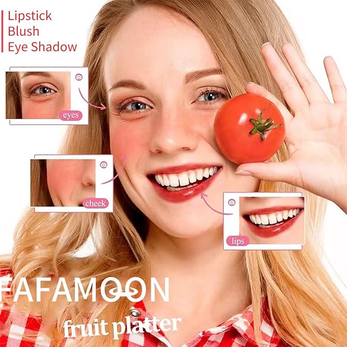 4 Colors Lip Tint Stain Set,3 in 1 Lip Eyes and Cheeks Tint Stain Lip Glaze,Velvet Matte Mini Liquid Lipstick, Hydrating Moisturizing Long-Lasting Non-Stick Cup Lip Gloss
