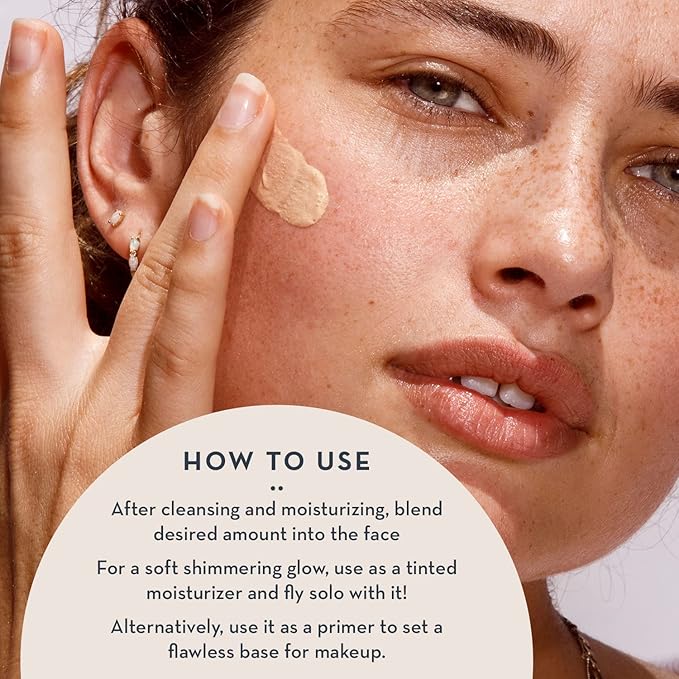 Glowing Skin Makeup Primer and Moisturizer - Vegan (Sun Kissed)
