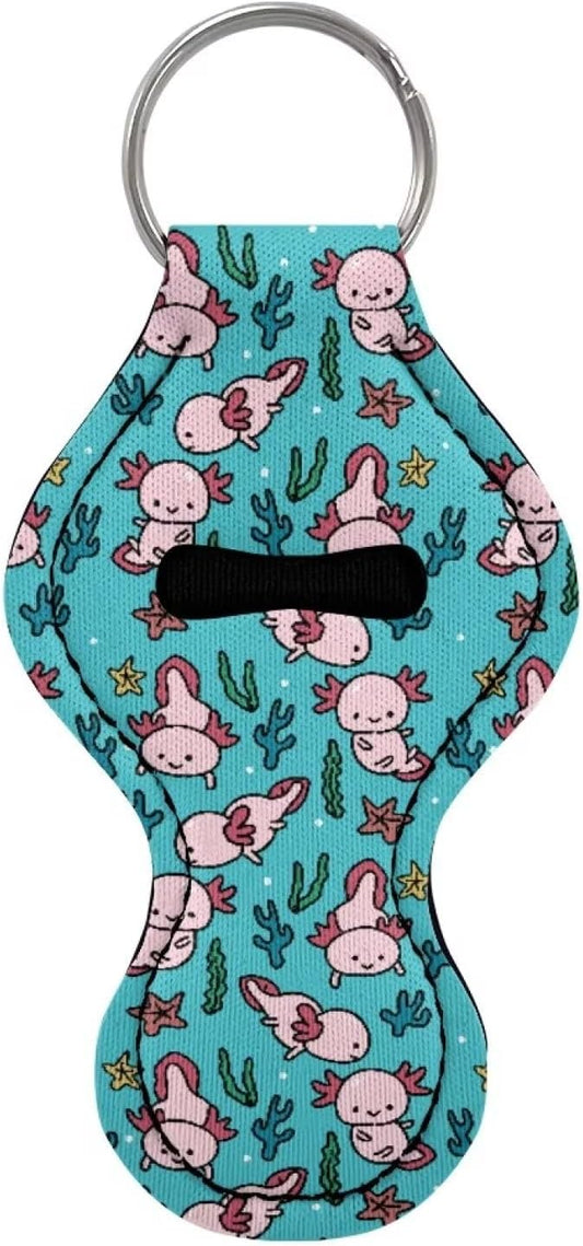 Chapstick Holder Keychain for Lipstick Lip Girls