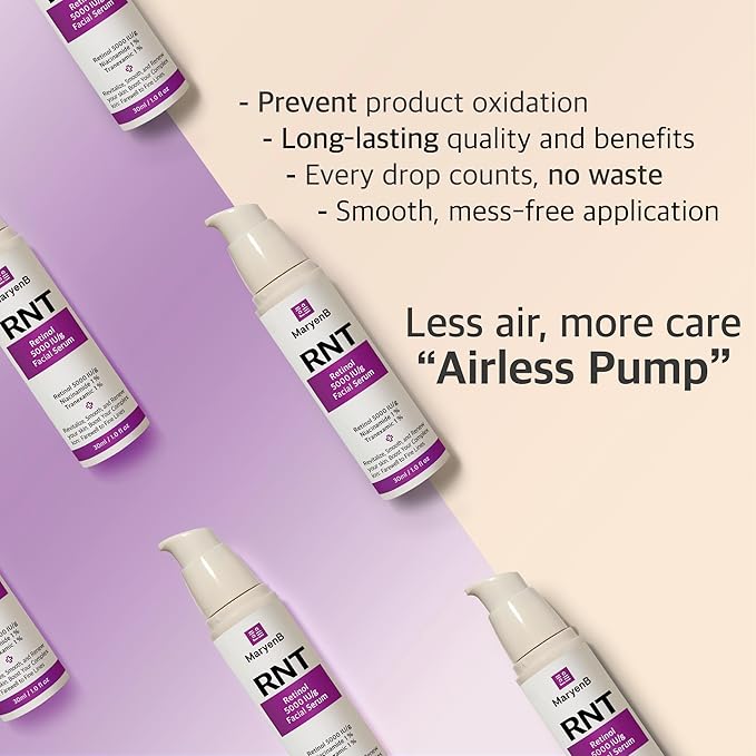 Anti-Aging Serum with Retinol 5000IU, Niacinamide, Tranexamic Acid - Skin Firming & Tone Enhancing, 1Fl Oz