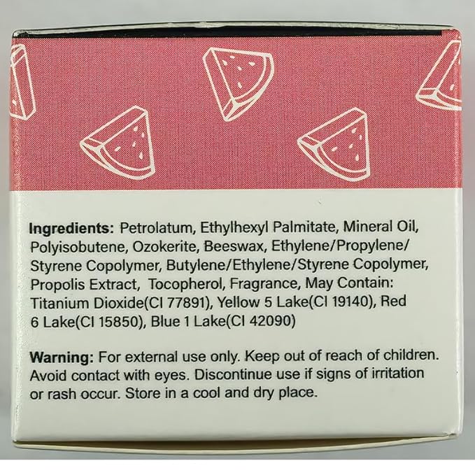 Watermelon Sleeping Lip Mask,Bee Lip Balm Care(Watermelon)