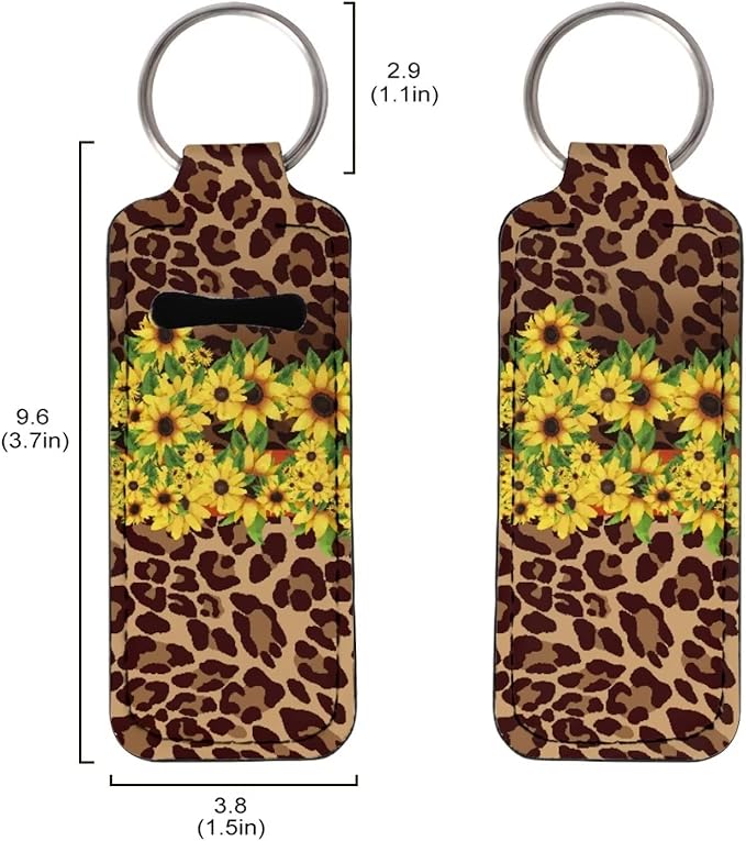 Cheetah Leopard Sunflower Print Lipstick Holder Girls