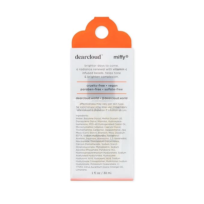 x Miffy Sunny Hydration Serum – Hydrating Hyaluronic Acid & Vitamin C Face Serum (1 fl oz)