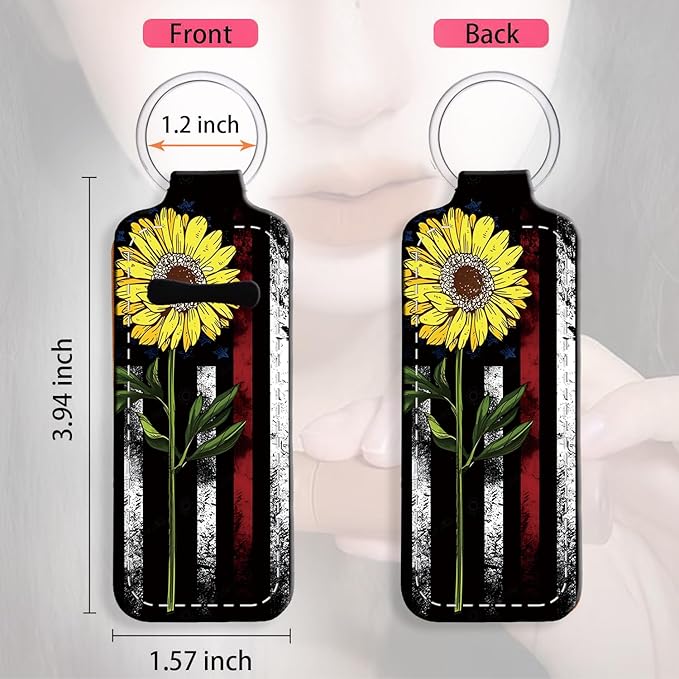 Chapstick Holder Keychain Holder Neoprene Lip Balm Lipstick