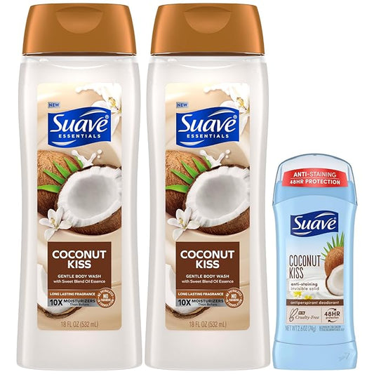 Suave Body Wash 2-Pack + Antiperspirant