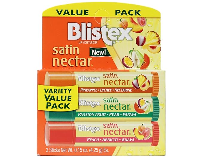 Blistex Satin Nectar Lip Moisturizer Variety Value
