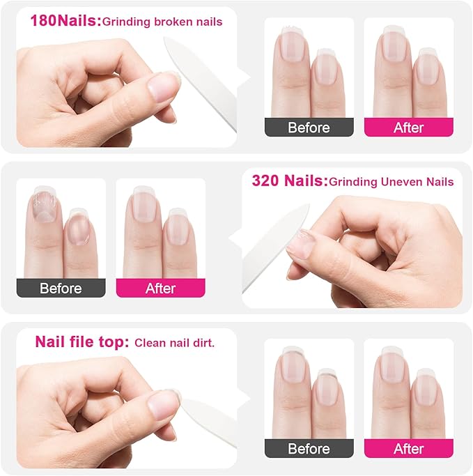 Glass Nail Files for Natural