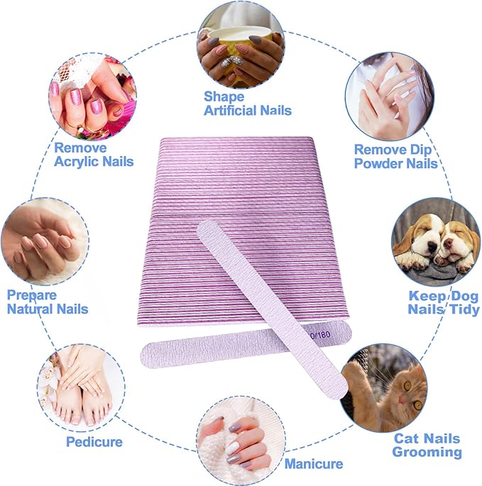 50 pcs nail file, emery