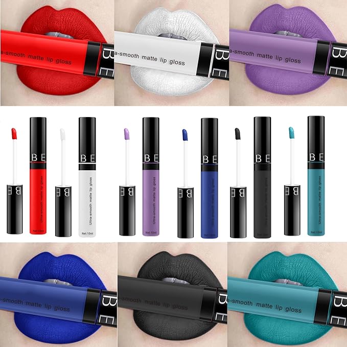 12-color matte non-stick cup lip glaze non-decolorizing Black non-stick 2 l