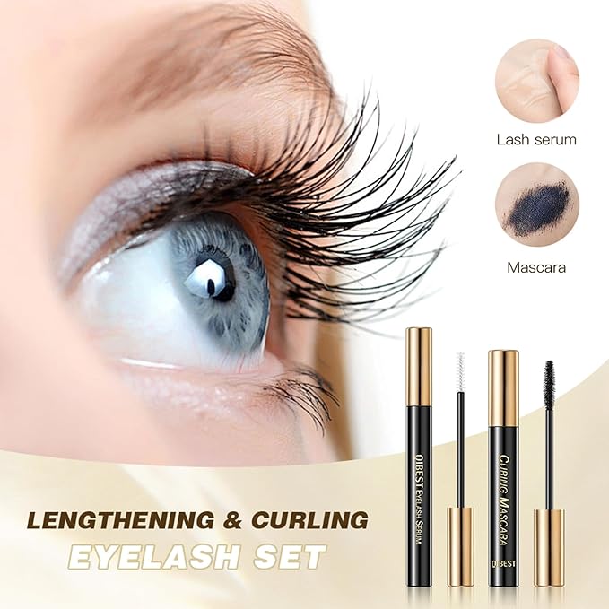 Makeup Sets.Lash serum.Mascara.Waterproof Smudgeproof Long Lasting.Gift Kit
