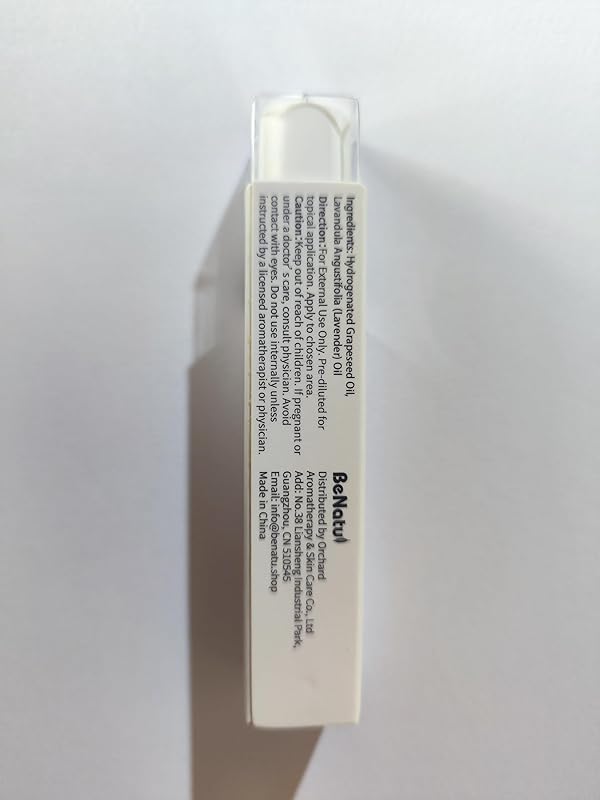 Benatu Lavender Essential Oil Roll On, Pre-Diluted Natural Aromatherapy Blend Travel Size Roller for Skin Care, Hair, Body Topical Massage - Soothe, Calm, Relax 10ml