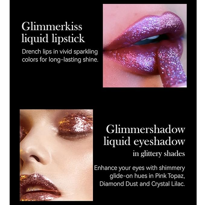 Metallic Diamond Glitter Lipstick, 3 Colors Diamond Lip