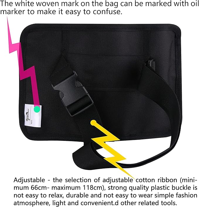 Massage Bottle Bag Massage Therapist Holster Massage Lotion Holster Massage Oil Holster(YR-3KD-Black)