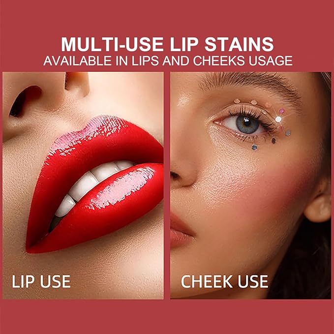 6 Colors Water Lip Stain Makeup Kit, Long Long